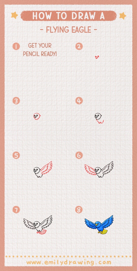 how to draw a flying eagle pinterest pin